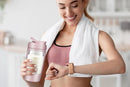 Electric Shaker Bottle Protein Shaker Bottle Protein Mixer for Perfect Creamy Shake Rechargeable Blender Bottle -Pink