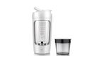 Electric Shaker Bottle Protein Shaker Bottle Protein Mixer for Perfect Creamy Shake Rechargeable Blender Bottle -White