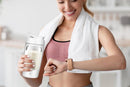 Electric Shaker Bottle Protein Shaker Bottle Protein Mixer for Perfect Creamy Shake Rechargeable Blender Bottle -White