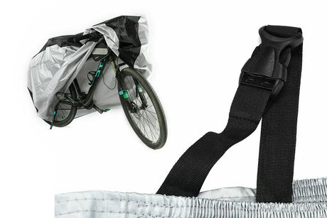 210D Waterproof Bike Cover with Lock Hole for Outdoor Storage - M