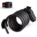 5-Digit Combination Password Lock Bicycle Combination Cable Lock Steel Cable Lock Chain Portable