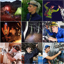 Headlamp Flashlight USB Rechargeable 1200 mAh Super Bright White LED Waterproof Bright Flashlight for Outdoors (2 Pack)