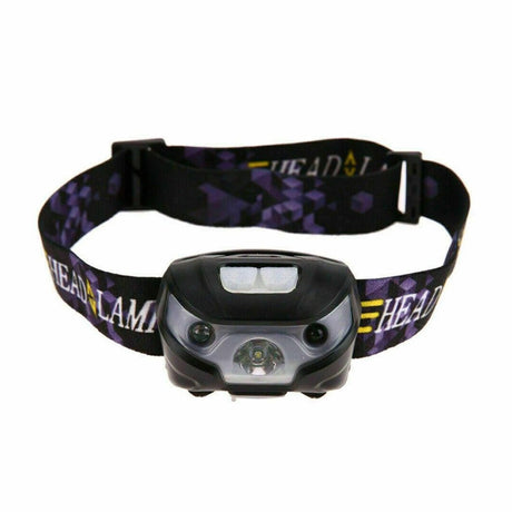Headlamp Flashlight USB Rechargeable 1200 mAh Super Bright White LED Waterproof Bright Flashlight for Outdoors (2 Pack)