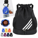 Large Capacity Sports Drawstring Backpack, Multifunctional Outdoor Training Gym Bag for Basketball Football Swimming Travel