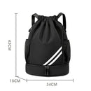 Large Capacity Sports Drawstring Backpack, Multifunctional Outdoor Training Gym Bag for Basketball Football Swimming Travel