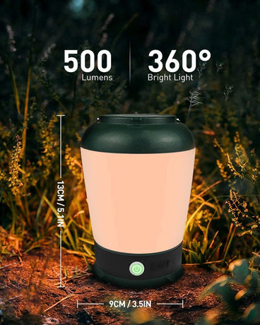 LED Camping Light, Rechargeable Camping Light for Tent with 6 Lighting Modes Waterproof for Camping Hiking