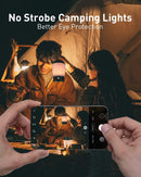 LED Camping Light, Rechargeable Camping Light for Tent with 6 Lighting Modes Waterproof for Camping Hiking