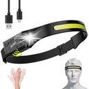 LED Headlamp Rechargeable Headlamp with Motion Sensor 4 Modes Outdoor Waterproof Flashlight for Camping, Hiking, Fishing