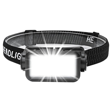 LED Headlight Motion Sensor Flashlight IPX4 Waterproof 5 Speed Rotatable USB Rechargeable Light for Fishing Hiking