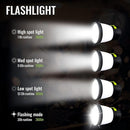 LED Solar Camping Light, 1500 Lumen Portable Flashlight, USB Rechargeable with 7 Lighting Modes & 7500mAh Battery, Outdoor Travel Camping Lantern