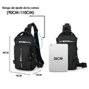 Men's Shoulder Bag with USB Charging Port Travel Backpack Messenger Bag Chest Bag Suitable for Outdoor Travel, Camping