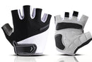 1 Pair Cycling Half Finger Bike Gloves With Anti Slip Pad For Unisex - Black & M