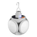 Outdoor Hiking Tent LED Solar Football Bulb Spotlights USB DC Rechargeable Portable Lantern Flashlight