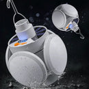 Outdoor Hiking Tent LED Solar Football Bulb Spotlights USB DC Rechargeable Portable Lantern Flashlight