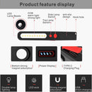 Rechargeable LED Work Light, Dual Color Combo Light 2 in 1 Inspection Light and 3W COB LED Torch Lam