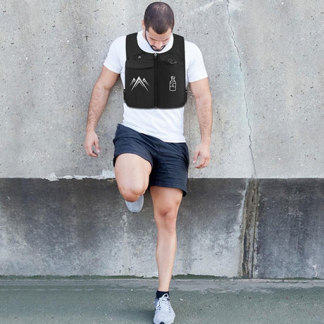 Running Vest, Men's Casual Breathable Vest with Pockets, Suitable for Outdoor Sports Running