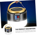 Solar Flashlight - USB Rechargeable LED Camping Light, Foldable Portable Phone Charging for Outdoor Travel
