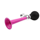9inch Bicycle Air Horn Hooter Non-Electronic Retro Bike Bell Alarm Bugle Silicone - Pink