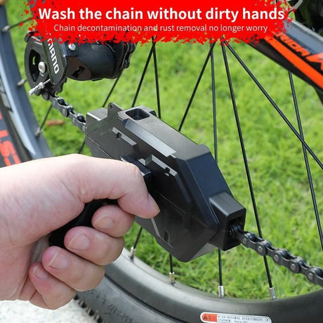 Bicycle Chain Cleaner Bike Brushes Scrubber Mountain Cycling Wash Outdoor Kit
