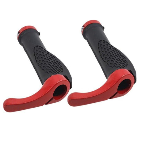 Bike Handlebar Grips Comfortable Rubber Handle gloves Aluminum Lock-on Bike