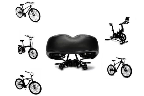 Comfort Wide Big Bum Soft Cruiser Bike Saddle Bicycle Seat Air Cushion Pad
