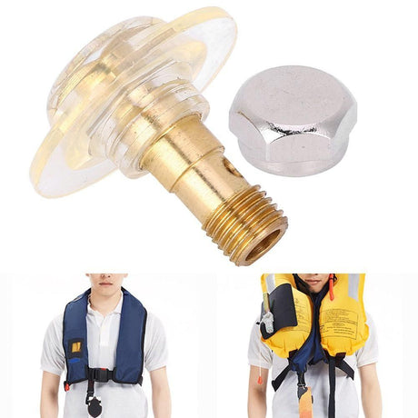 Life jacket valve core 1PCS Metal Plastic Lightweight Inflatable life Jacket