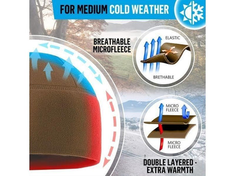 New Unisex Windproof Polar Fleece Warm Beanie Hat Cap Male Winter Ski Cycling
