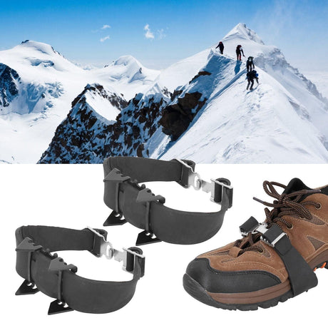 Walk Traction Cleats Ice Crampon Cleats Crampons Stretch Footwear Shoe Rubber