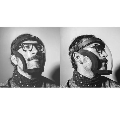 Washable Cycling Mask Black Reusable Face Mask Protective Full Face Shield 3D