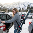 2-Pack Premium Ski and Pole Carrier Straps Adjustable and Cushioned Skiing Shoulder Straps with Hook Fasteners for Adults, Durable Nylon Ski and Snowboard Protection with Comfort Cushions