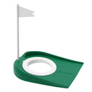Indoor Golf Putting Cup Practice Aids with Adjustable Hole White Flag Plastic