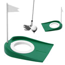 Indoor Golf Putting Cup Practice Aids with Adjustable Hole White Flag Plastic