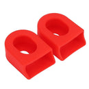 1 Pair 2 pcs Crank Arm Protective Soft Cover Sleeves Boots Bike Accessory (Red)