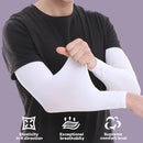 2 Pairs Arm Sleeves - UV Sun Protection Compression Sleeves for Men & Women,Travel, Outdoor, Sports Non-Slip Cooling Arm Covers(Black White)