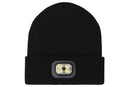 LED Beanie Hat USB Rechargeable LED Light Hat Winter Warm Knitted Hat Camping Workwear Hat with LED Light