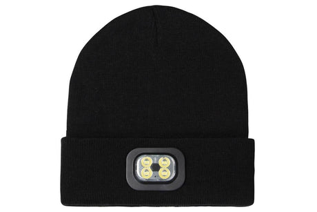 LED Beanie Hat USB Rechargeable LED Light Hat Winter Warm Knitted Hat Camping Workwear Hat with LED Light