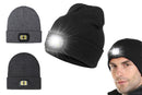 LED Beanie Hat USB Rechargeable LED Light Hat Winter Warm Knitted Hat Camping Workwear Hat with LED Light