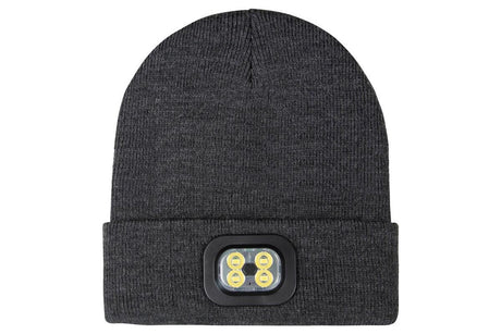 LED Beanie Hat USB Rechargeable LED Light Hat Winter Warm Knitted Hat Camping Workwear Hat with LED Light