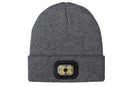 LED Beanie Hat USB Rechargeable LED Light Hat Winter Warm Knitted Hat Camping Workwear Hat with LED Light