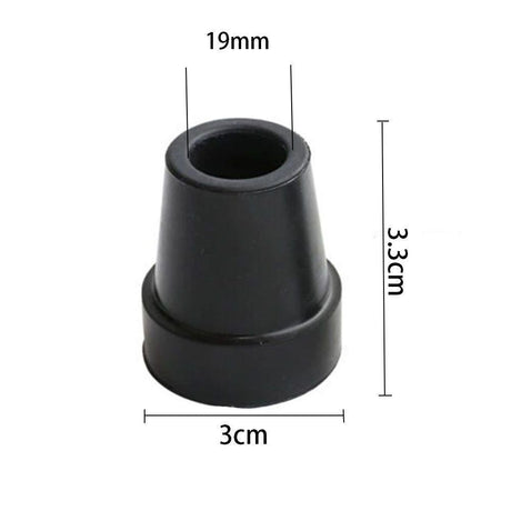 4pcs Rubber Walking Stick Ferrule Noise-reducing 19mm Durable Heavy Duty