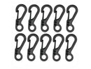 10Pcs Mini Carabiner Clip Metal Spring Snap Hooks Paracord Lanyard Hanging Clips