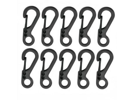 10Pcs Mini Carabiner Clip Metal Spring Snap Hooks Paracord Lanyard Hanging Clips