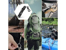10Pcs Mini Carabiner Clip Metal Spring Snap Hooks Paracord Lanyard Hanging Clips