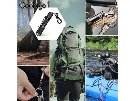 10Pcs Mini Carabiner Clip Metal Spring Snap Hooks Paracord Lanyard Hanging Clips