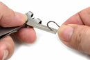 Fishing Knot Tying Tool Fast Line Clippers Tie Tippet Cutter Nipper - Silver and Black