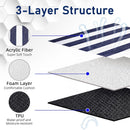 Outdoor Picnic Blanket Waterproof Mat Extra Wide Camping Tent Ground Sheet for Hiking and Outdoor Activities - Black S