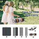 Outdoor Picnic Blanket Waterproof Mat Extra Wide Camping Tent Ground Sheet for Hiking and Outdoor Activities - Black M