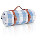 Outdoor Picnic Blanket Waterproof Mat Extra Wide Camping Tent Ground Sheet for Hiking and Outdoor Activities - Sky Blue M