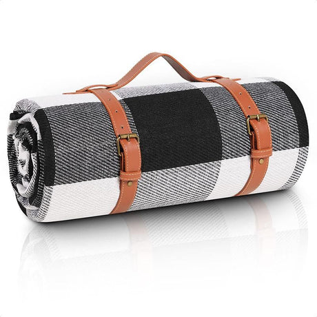 Outdoor Picnic Blanket Waterproof Mat Extra Wide Camping Tent Ground Sheet for Hiking and Outdoor Activities - Sky Blue M