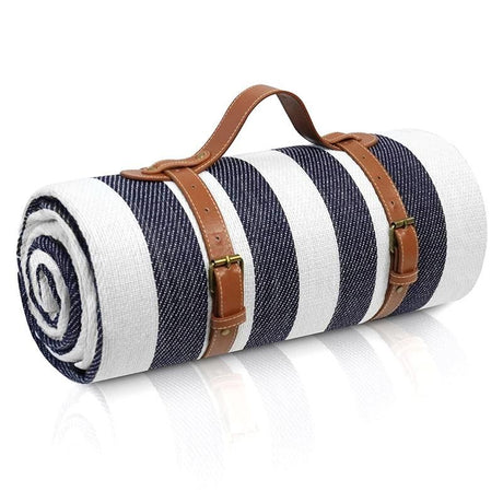 Outdoor Picnic Blanket Waterproof Mat Extra Wide Camping Tent Ground Sheet for Hiking and Outdoor Activities - Sky Blue M